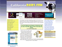 Tablet Screenshot of californiadairy.com